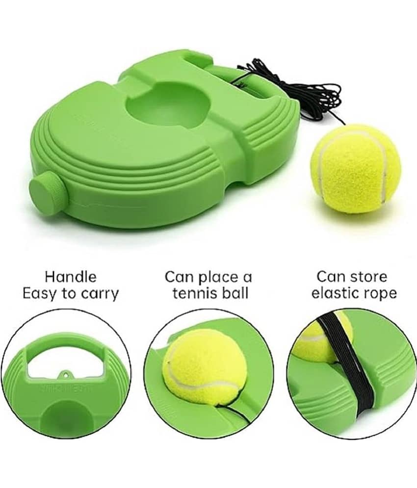 FEDIFU Tennis Trainer Rebound Ball with String Solo Tennis Trainer Set Self Tennis Practice Ball with String Cricket Trainer Rebound Ball with Rope Fill Sand or Water view 2