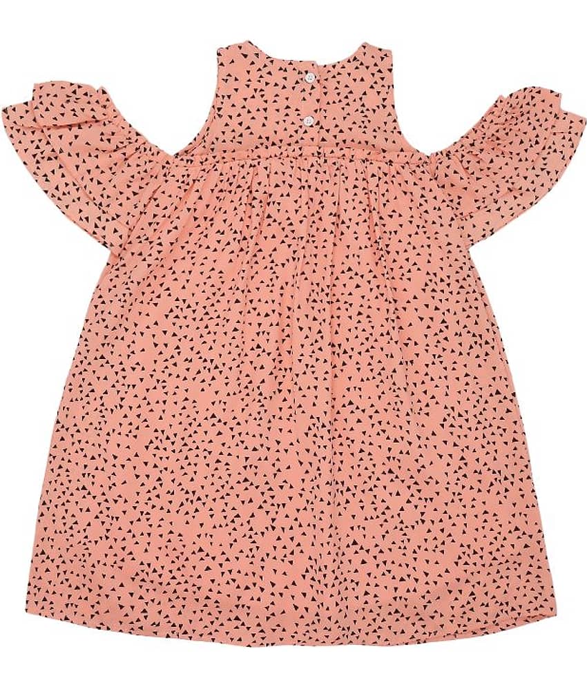 K&U Cotton Blend A-line For Girls ( Pack of 1 , Pink ) view 2