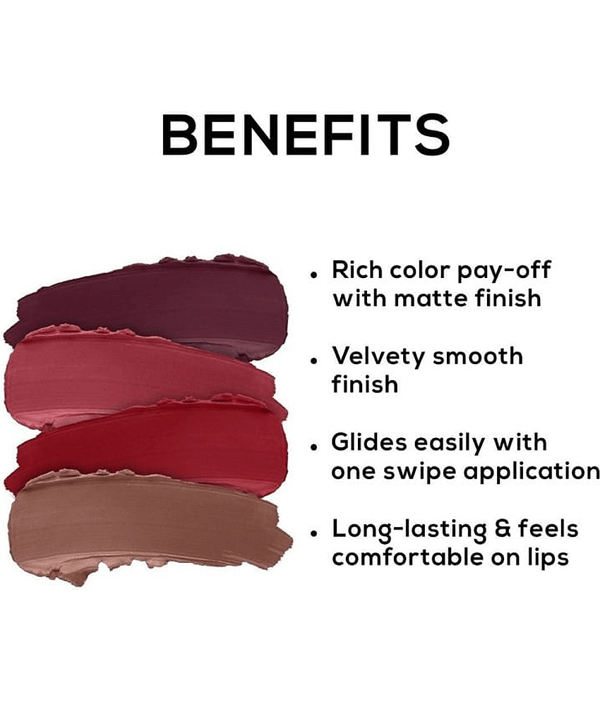 BELLABLOOM Nude Brown Matte Waterproof Liquid Lipstick ( Pack of 1 ) view 2