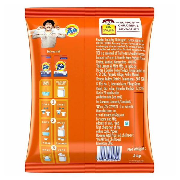Tide Double Power Detergent Powder 2 Kg view 2
