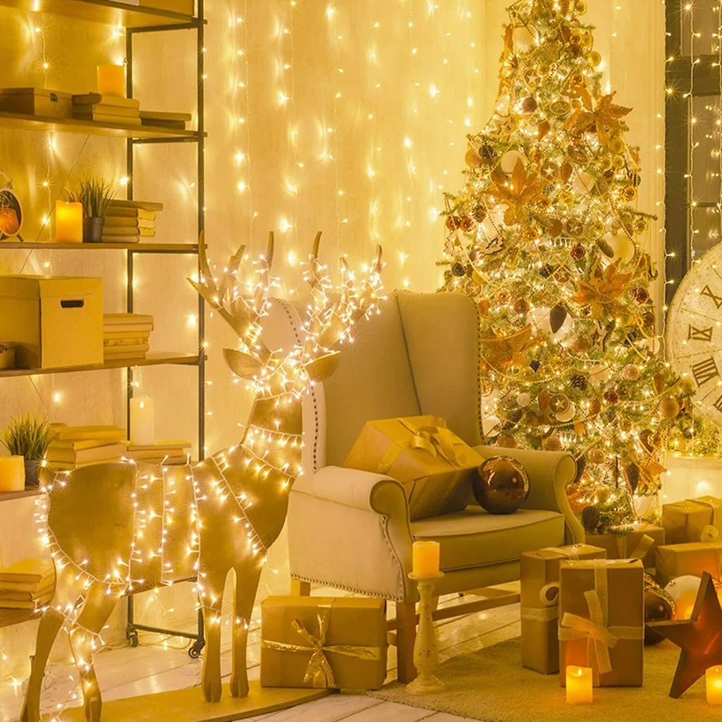 SPARKWORLD 35 Meter Yellow Rice Lights 90 Steady LEDs | Decorative String Light for Festivals, Weddings & Home Decor | Pack of 1 view 2
