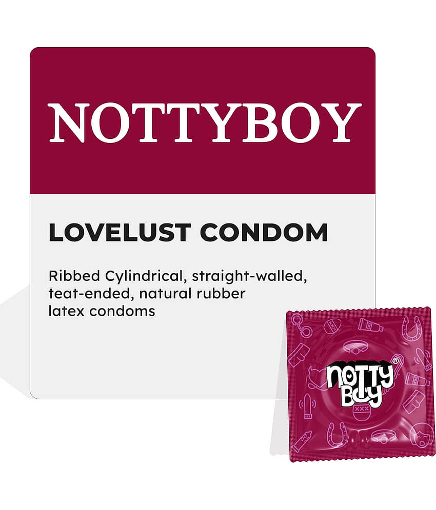 NottyBoy Delay Spray For Men 20g, Ultra Ribbed Condoms - Pack of 1 view 2