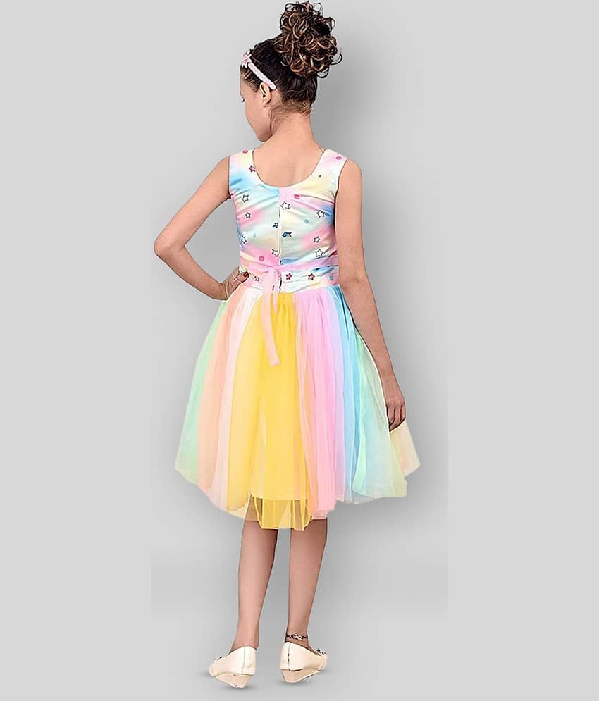 Cherry Tree Net Frock For Girls ( Pack of 1 , Multi ) view 2