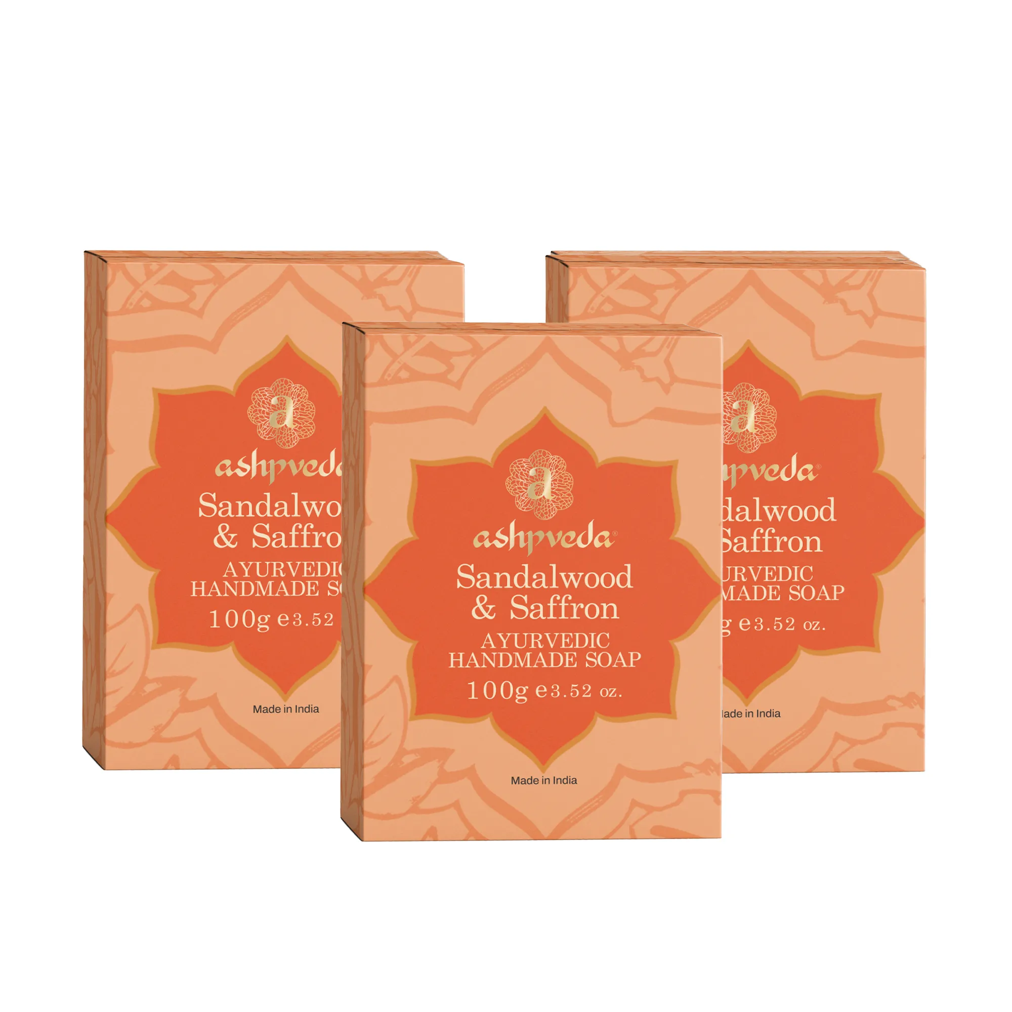 ashpveda Sandalwood & Saffron Bathing Soap view 2