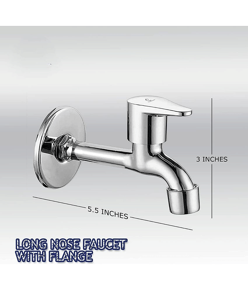 Bathfax FUSION STAINLESS STEEL LONG BIB TAP (PACK OF 1) Steel Bathroom Tap (Bib Cock) view 2