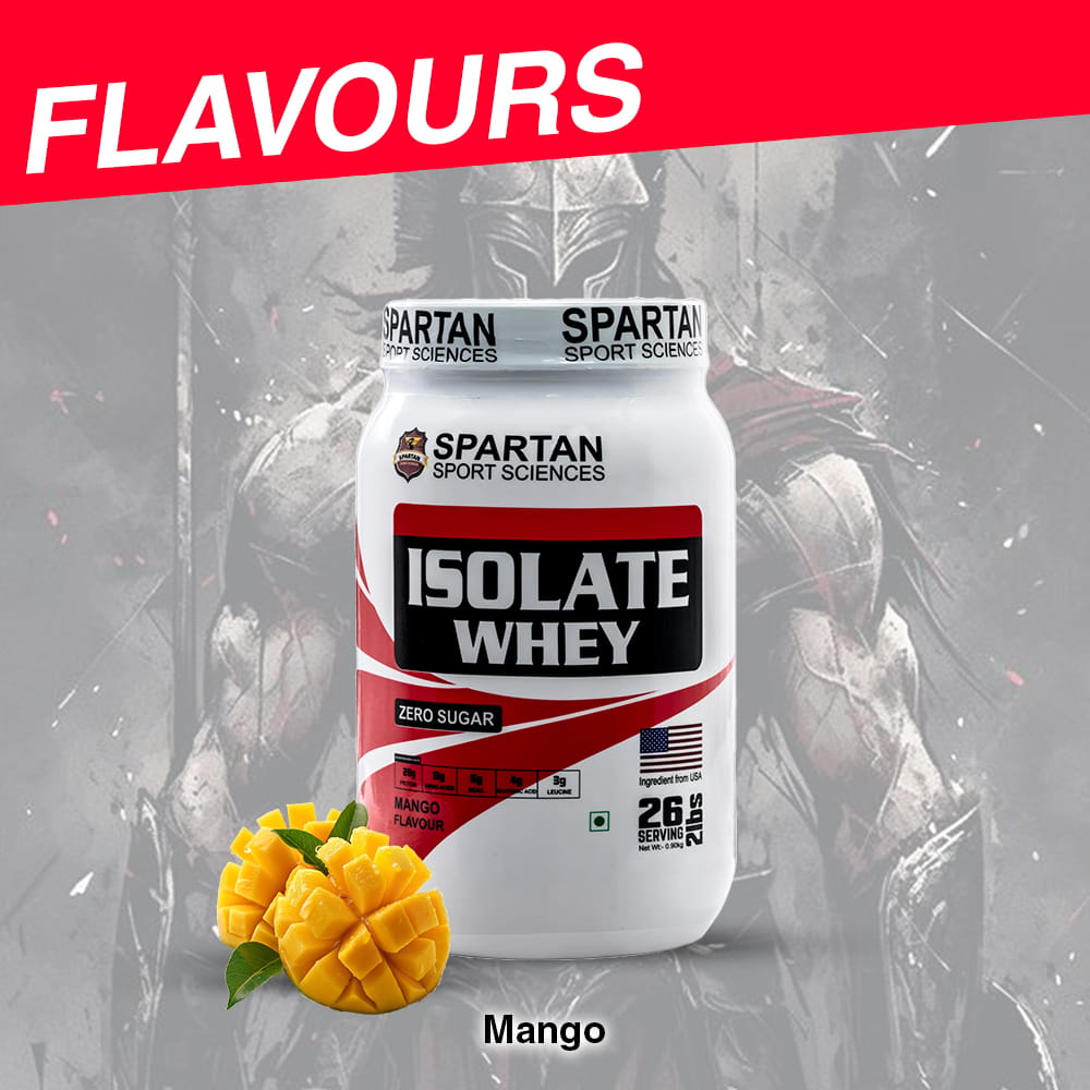 SPARTAN SPORT SCIENCES Isolate Whey Protein Powder Supplement with 28g Protein, 13g EAA, 6g BCAA, 4g Glutamic Acid for Men & Women