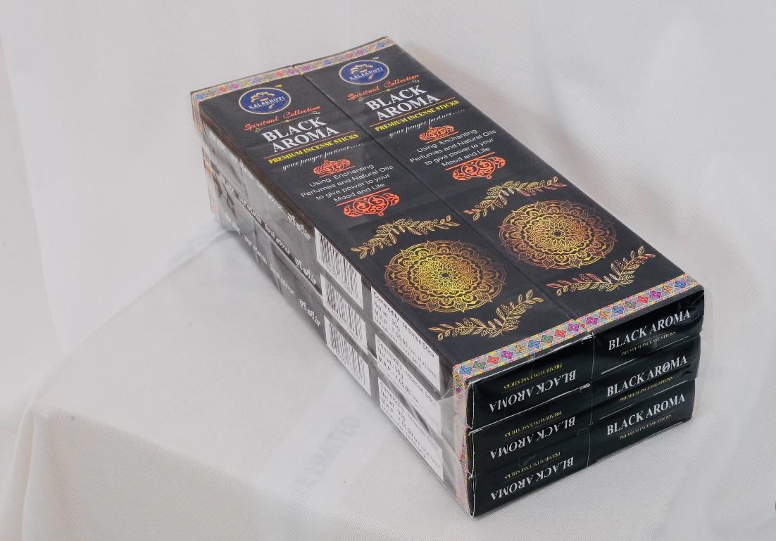 Black Aroma Incense Sticks 6 pcs view 2