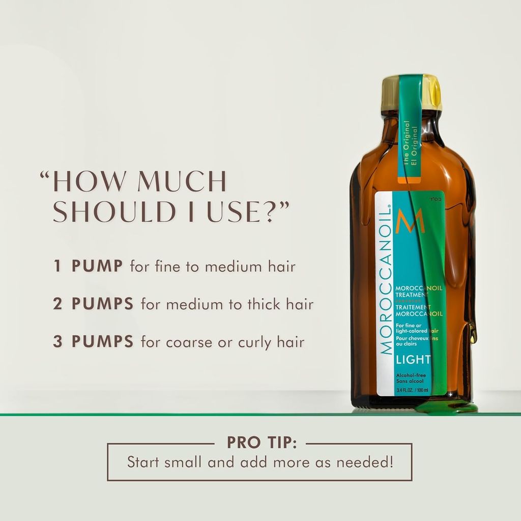 Moroccanoil Treatment Light 100ml – Lightweight Argan Oil Hair Serum for Smooth, Shiny & Frizz-Free Hair view 2