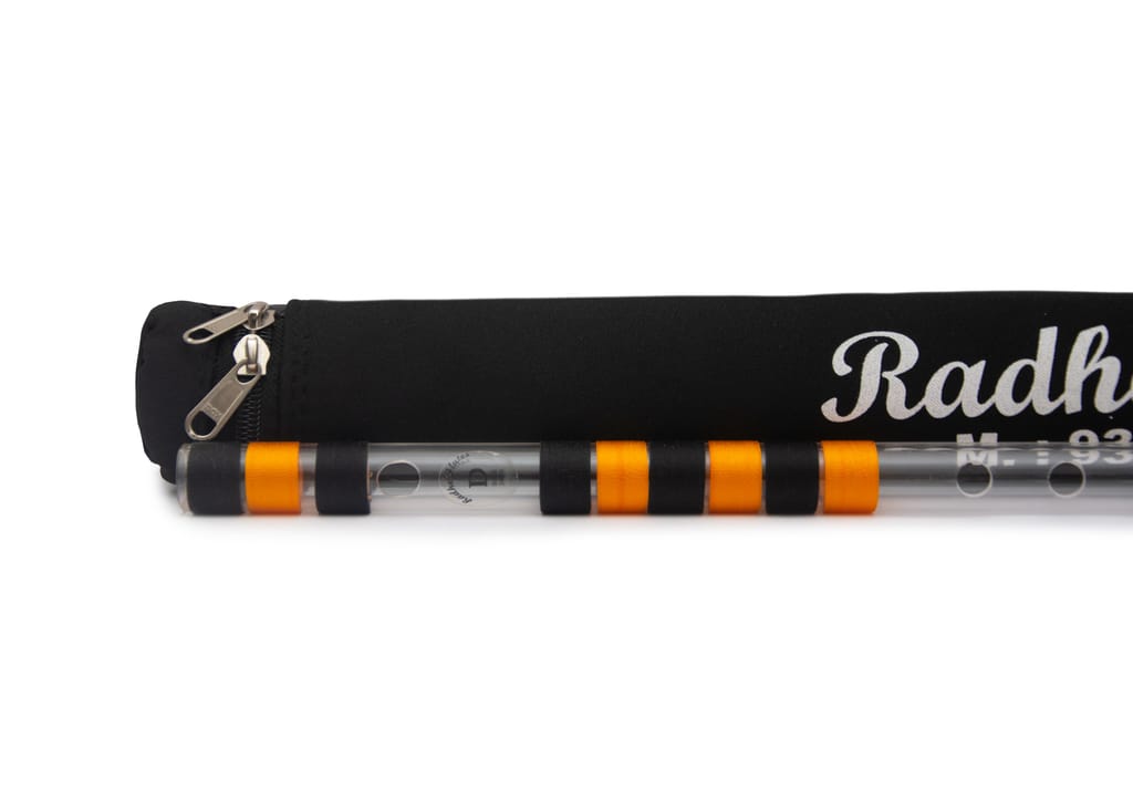 Radhe Flutes Acrylic Bansuri D Natural Right Handed Middle Octave With Hard Cover view 2