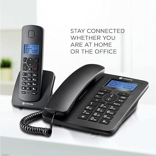 Motorola Voice C42 Corded Telephone with Digital Cordless Handset view 2