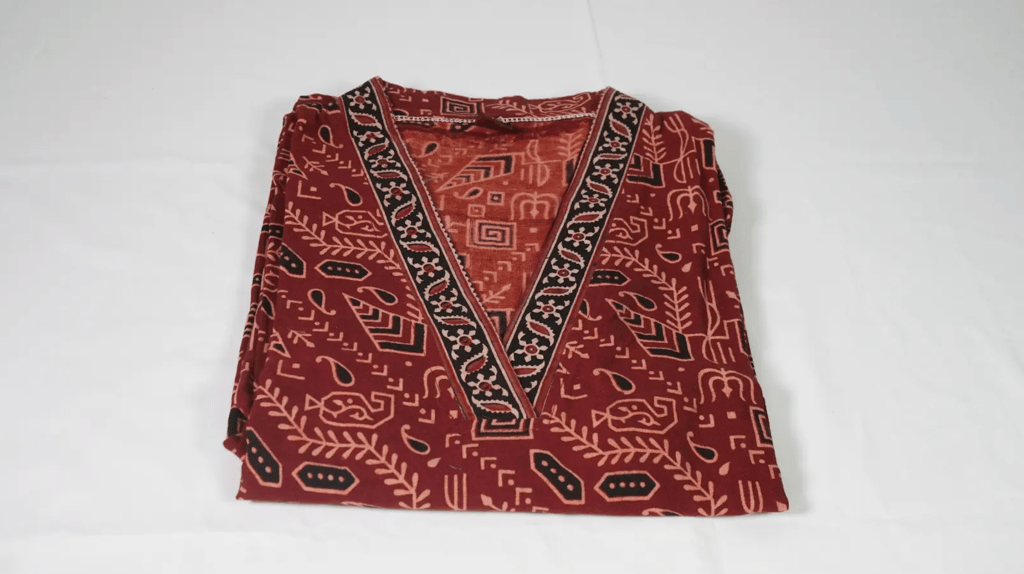 Azarakh Hand block print cotton Kurtiz (Short Top) 1 Piece Each view 2