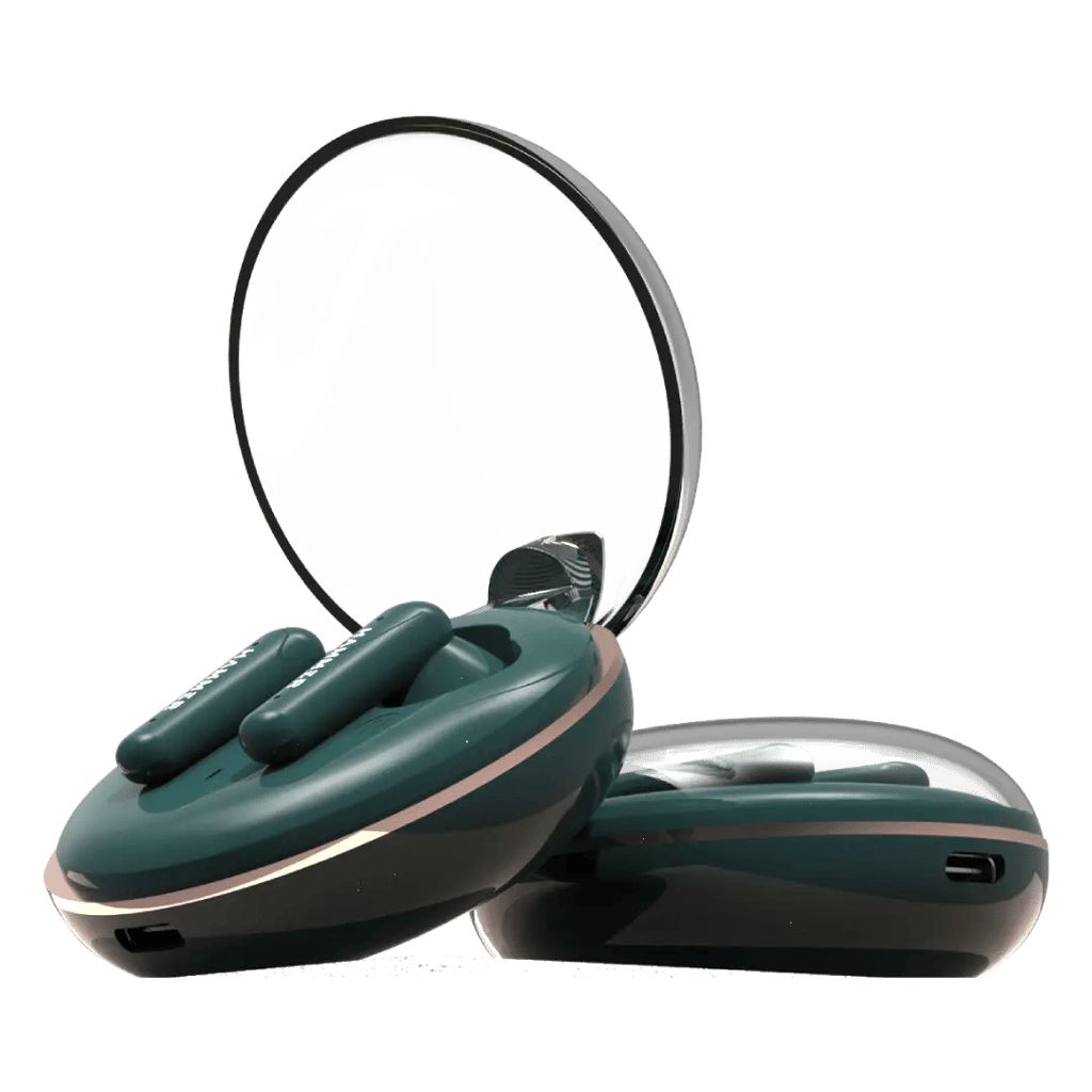 Hammer Airflow Plus TWS Earbuds with Bluetooth 5.1 and Smart Touch Control (Emerald Green) view 2