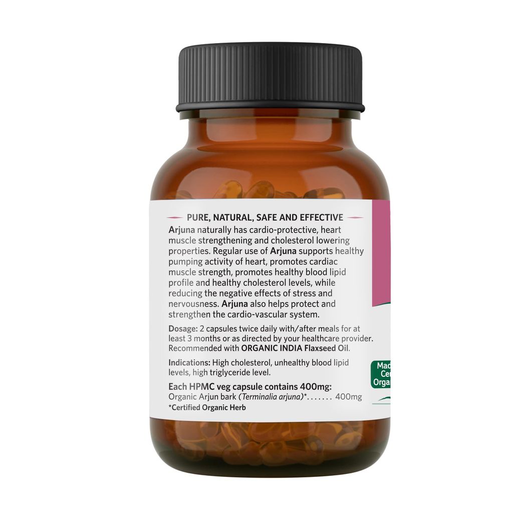 A TATA Product - Organic India Arjuna - 60 Veg Capsules view 2