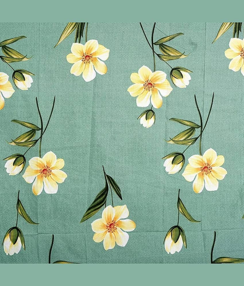 Neekshaa Glace Cotton 1 Double Bedsheet with 2 Pillow Covers ( Green ) view 2