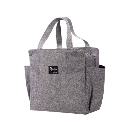 Sheeklin Grey Insulated Lunch Bag