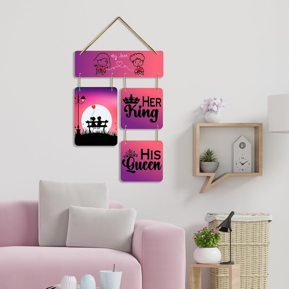 Charmor My Love Decorative Wooden Wall Hanger for Living Room | Bedroom | Home Decor | Office | Gifts (WH2923) view 2