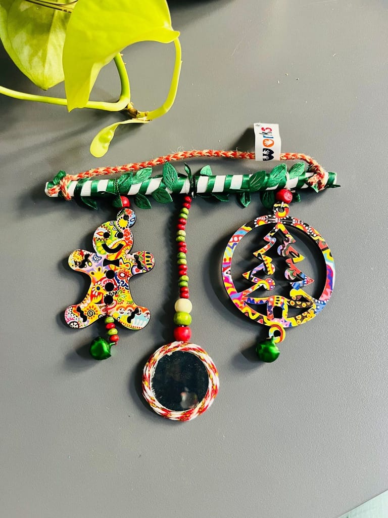 XMas special hangings - gingerbread man and tree - for door or wall view 2