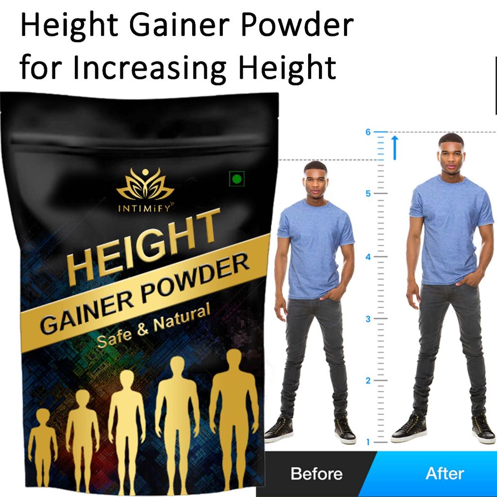 Intimify Height Increase Supplement, Height Gainer Powder with KESAR PISTA BADAM Flavour, 300 gm Powder view 2