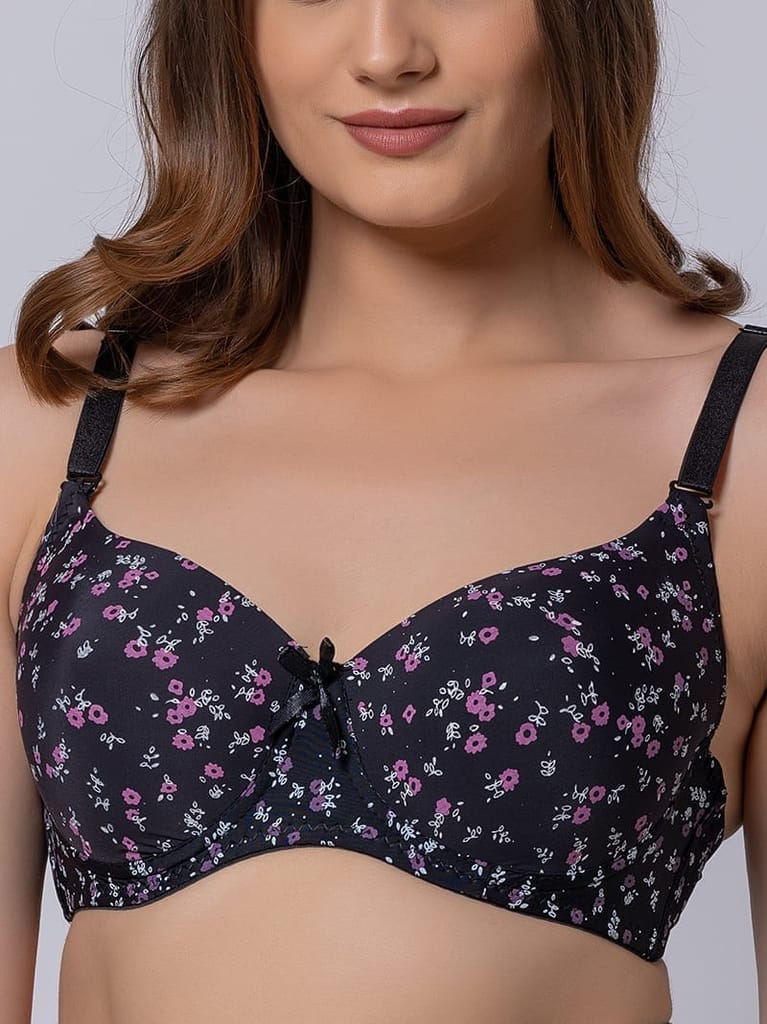 Funky Floral Lightly Padded Underwired Full Cup Bra view 2