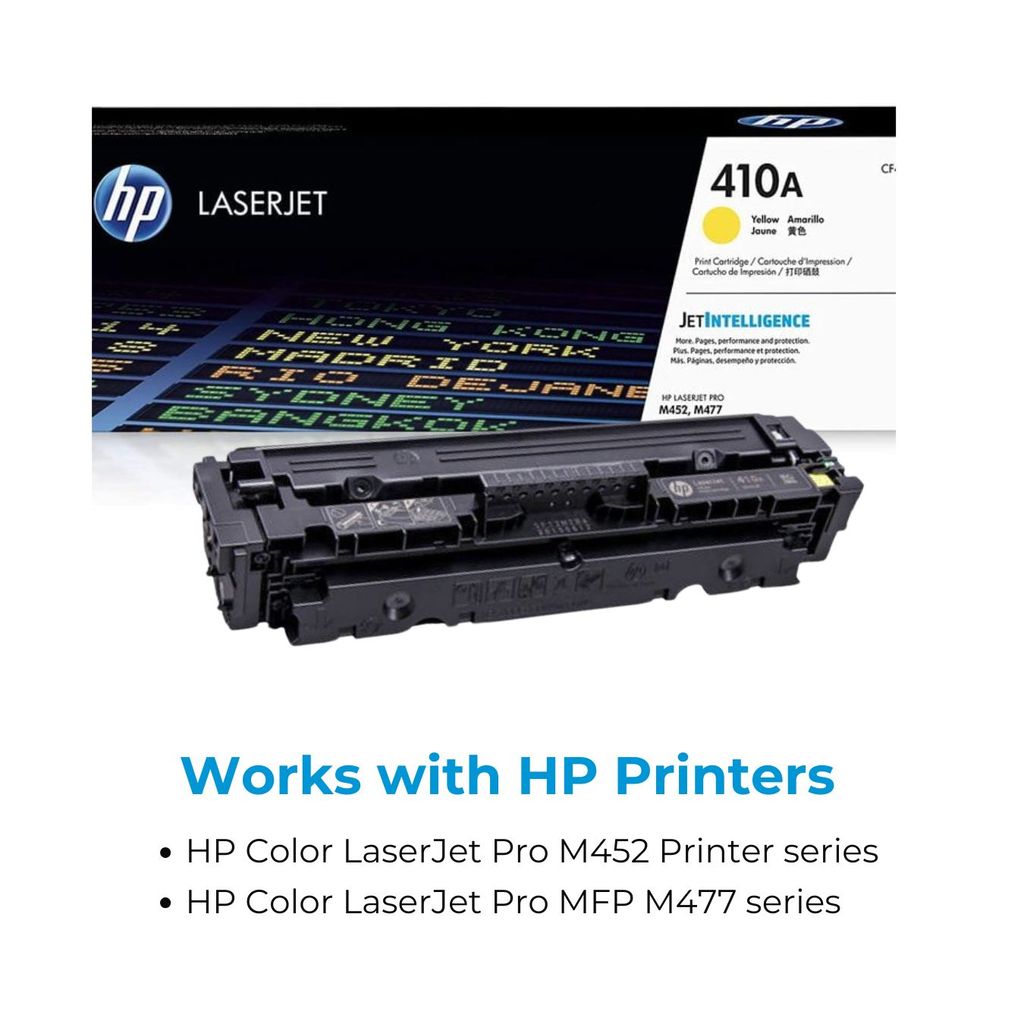 HP 410A Yellow Original LaserJet Toner Cartridge (CF412A)