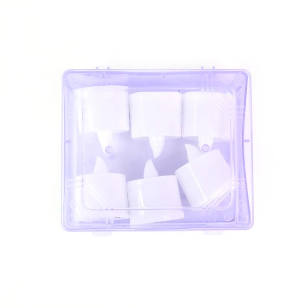 Blue LED Tea Light Candles (6 Pcs) view 2