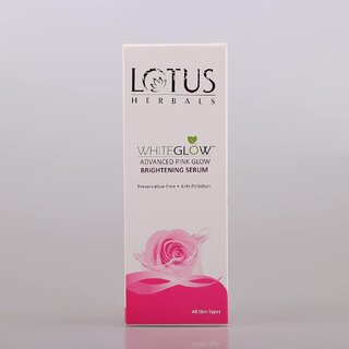 Lotus Herbals Whiteglow Advanced Pink Glow Brightening Serum Anti-Pollution For All Skin Types 30Ml ( Pack Of 2 ) view 2
