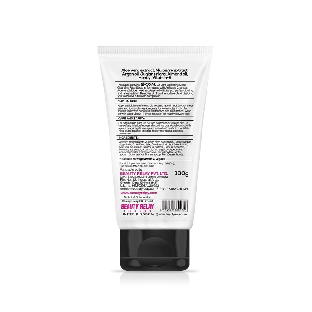Activated Charcoal Face Scrub - 180g view 2