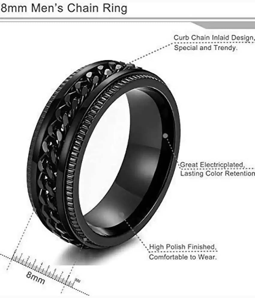 HEER COLLECTION - Silver Rings ( Pack of 1 ) view 2