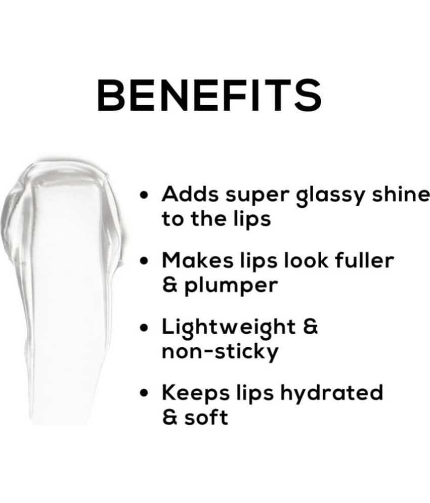 RENEE Hot Lips Clear Lip Gloss, Fuller Look, Hydrating, Non-Sticky, 4.5 ml view 2