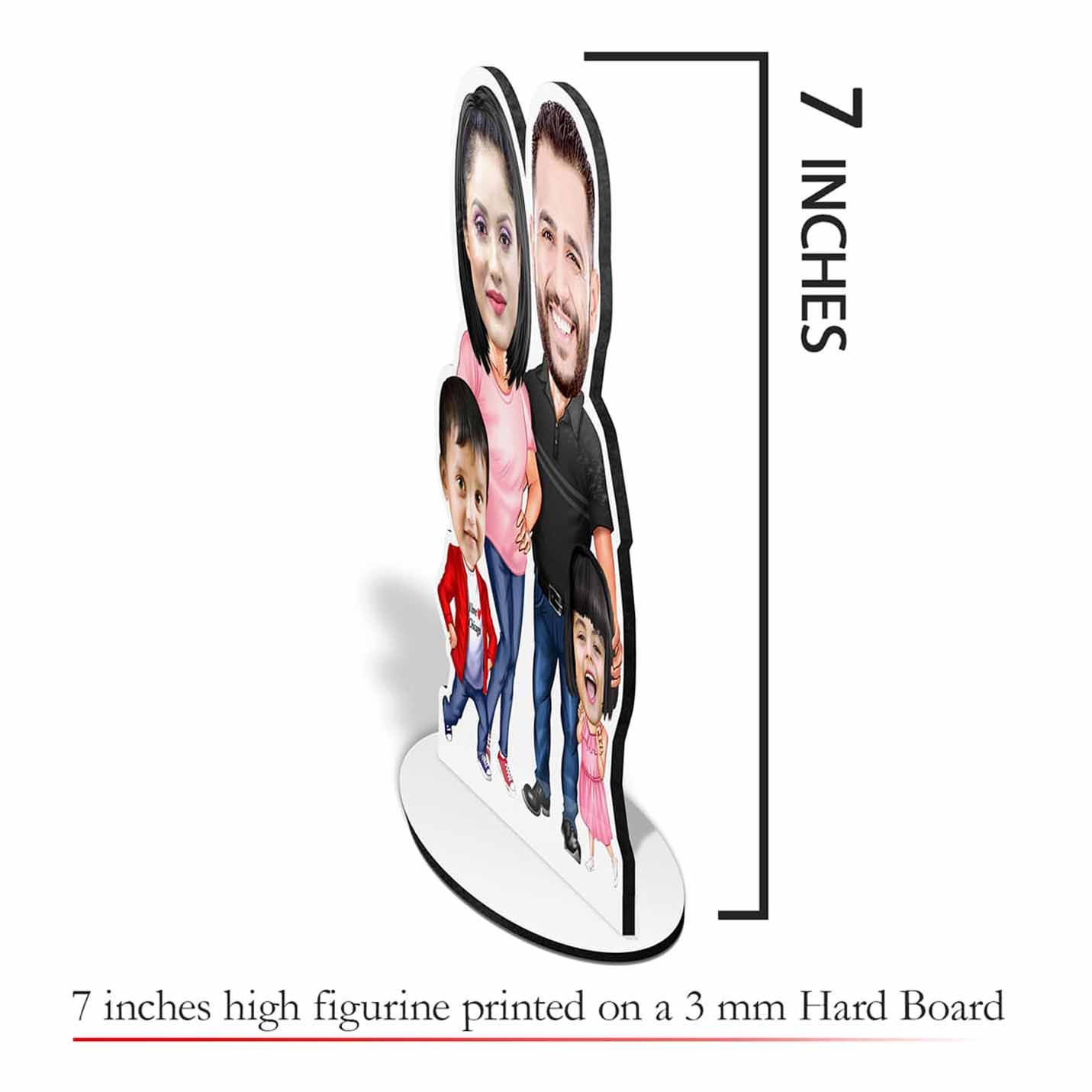 Presto Personalised Caricature For Personalised Nucler Family Caricature view 2