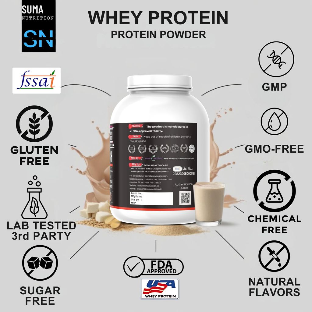 Nitrotech Whey Protein Powder | Muscle Recovery supplement | Delicious Flavor 2kg / 1.81Kg view 2