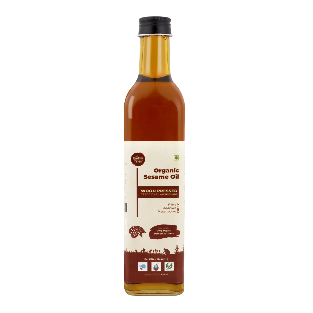 Earthy Tales Organics Organic Wooden Pressed Organic Sesame Oil Online, 1 L