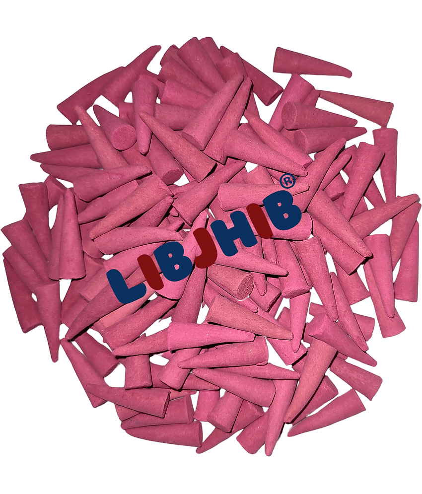 Libjhib Incense Dhoop Cone Rose 300 gm ( Pack of 1 ) view 2