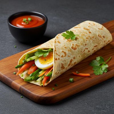Egg With Veg Roll
