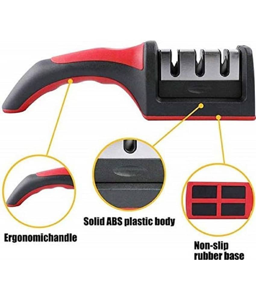 Knife Sharpener Manual 3 Stage Knife Sharpener Tool Advanced Knife Sharpener for Kitchen Knife Sharpener Rod Knife Sharpner Knives Sharpening Tool for Steel view 2