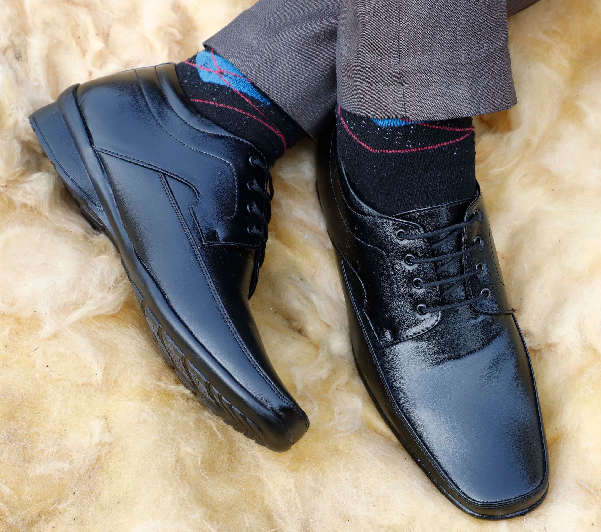 Synthetic Leather Office Slip Ons Formal Shoes For Men view 2