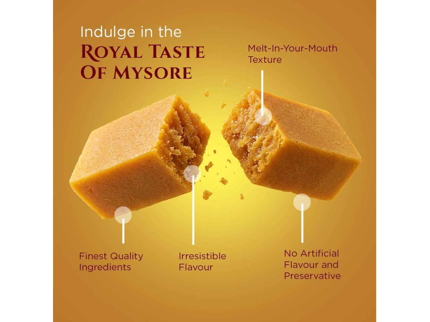 Lal Sweets Mysore Pak Signature - 800g view 2