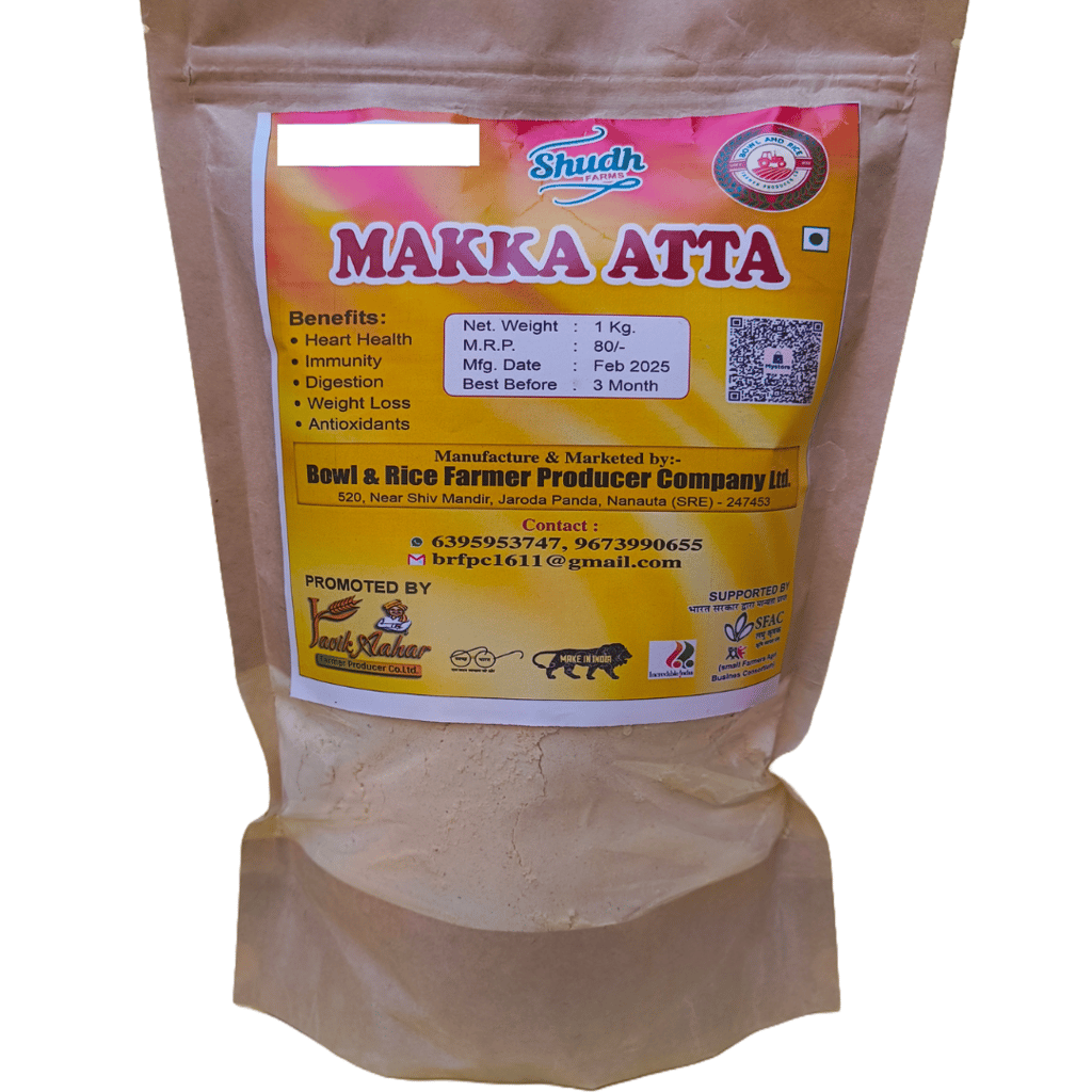 Buy Shudh Makka Atta Online - 1 Kg, Immunity, Heart Health, Digestion, Weight Loss, Antioxidants