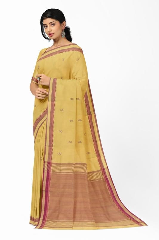 APCO Handloom - Women's Rahajmundry Pure Cotton Grey Handloom Saree (Angara Handloom Saree) 70 view 2
