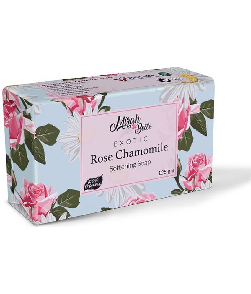 Mirah Belle - Organic Rose Chamomile Softening Soap 125gm - For Dry & Cracked Skin - Helps Makes Skin Soft & Smooth- Handmade Soap view 2