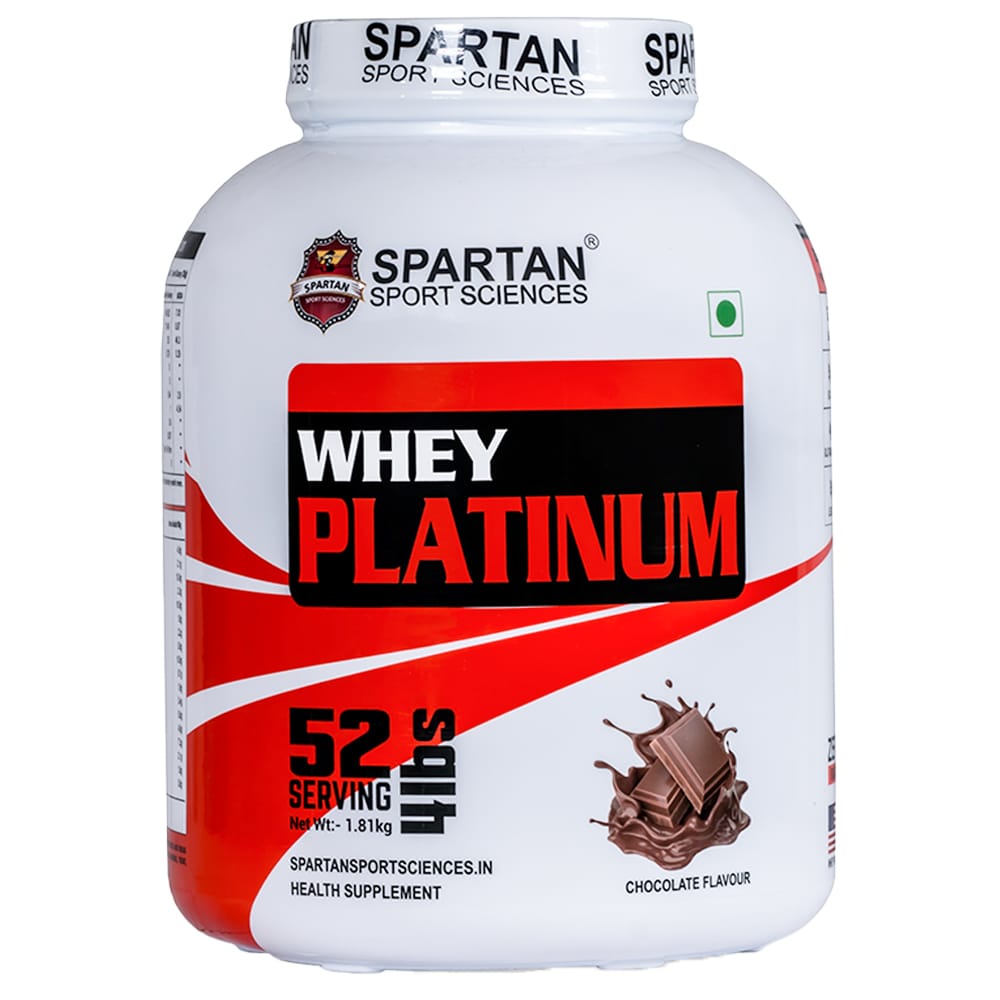 SPARTAN SPORT SCIENCE Whey Platinum Protein Powder Concentrate Supplement with 24g Protein, 12g EAA, 5g BCAA, 4g Glutaine Acid for Men & Women view 2