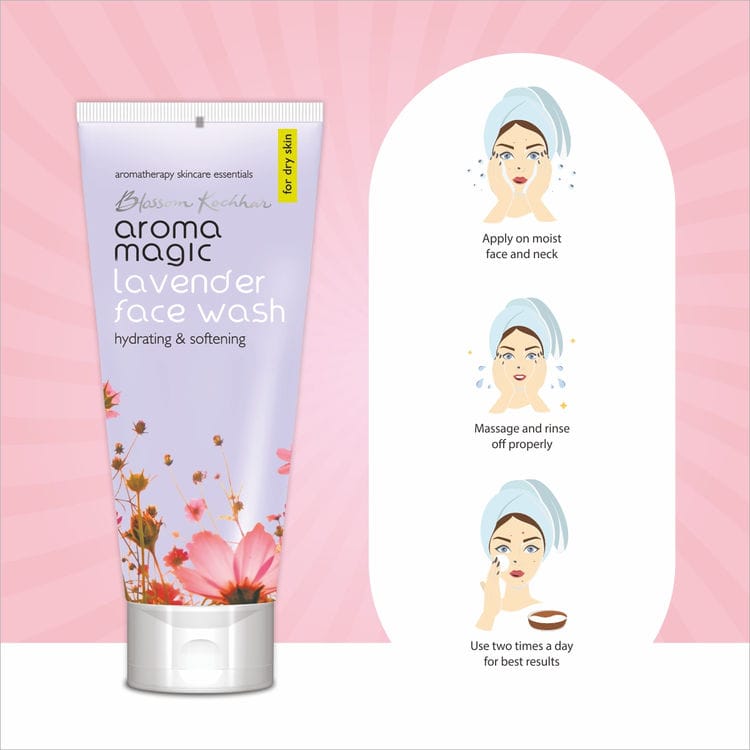 Aroma Magic Lavender Face Wash For Dry Skin (100ml) view 2