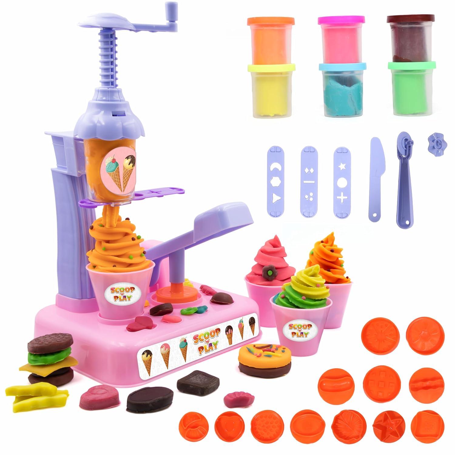 Scoop n Play, Play Dough Ice Cream Maker Set view 2