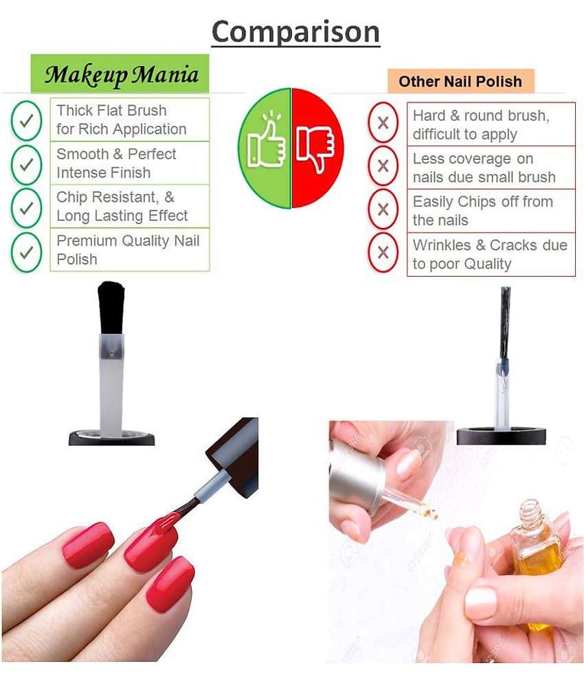 Makeup Mania Nail Polish Set of 12 Pcs, Nail Paint of 6ml each x 12 Pcs, MultiColor Combo Set No.136 view 2