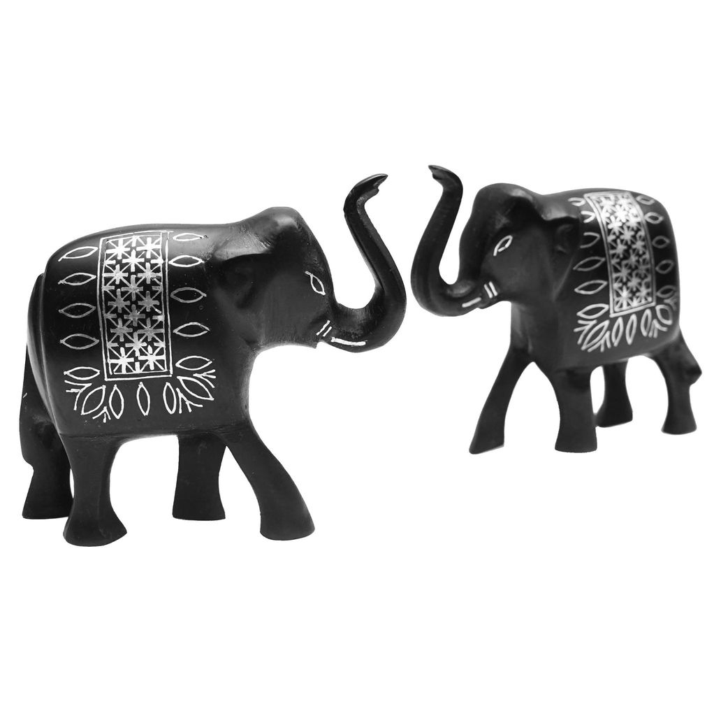 Bidri Work Elephant Pair Two Piecee Set 3 (1TMTDCOKA08479) view 2
