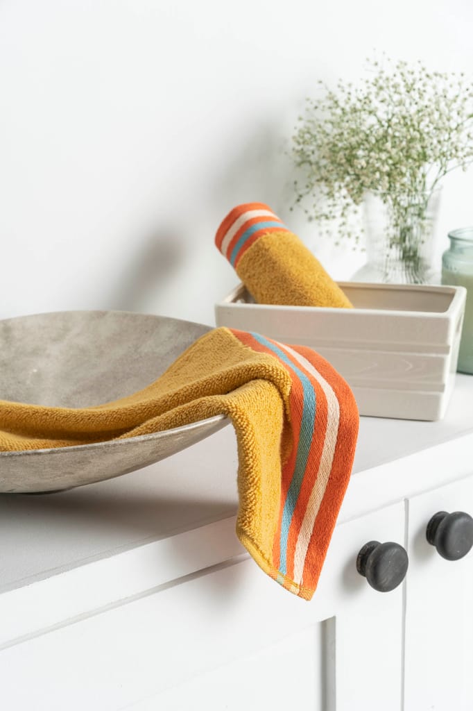 DDecor 100% Premium Cotton Face Towel | Plain Dual Color 500TC | Zero Twist with High Absorbency | Perfect for Everyday Use | Zest Collection | 30 CM X 30 CM view 2