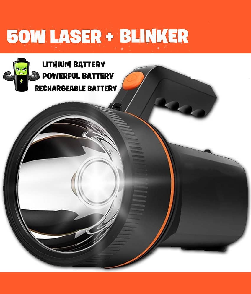 IDOLESHOP - Above 50W Rechargeable Flashlight Torch ( Pack of 1 ) view 2