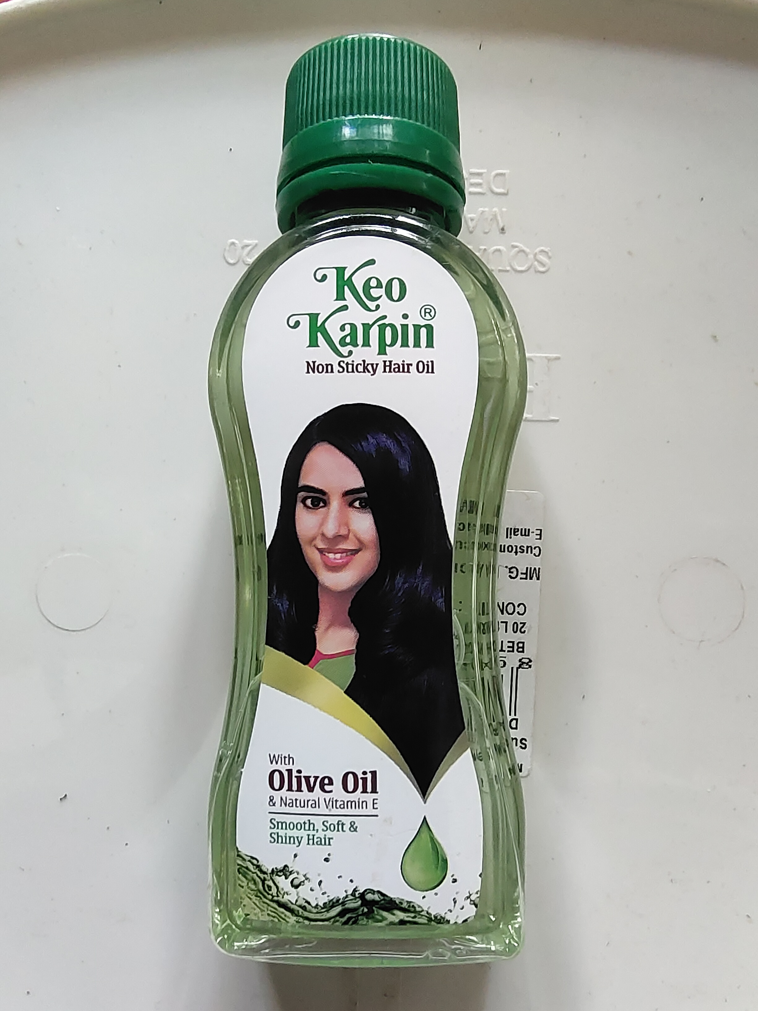Keo karpin non sticky hair oil with olive oil natural vitamin E
