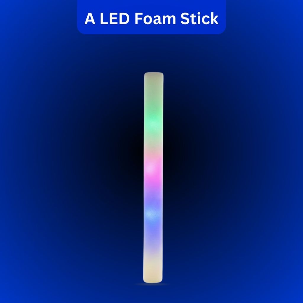 LED Foam Sticks for Cheering UV/Mehendi/Sangeet Party - 1PC view 2