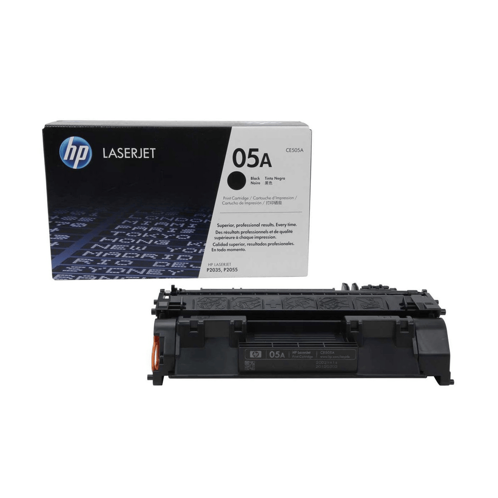 HP 05A Black Original LaserJet Toner Cartridge (CE505A) for HP LaserJet P2035, P2035n, P2055, P2055d, P2055dn Printers view 2